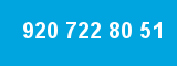 920 722 80 51 920 722 80 51